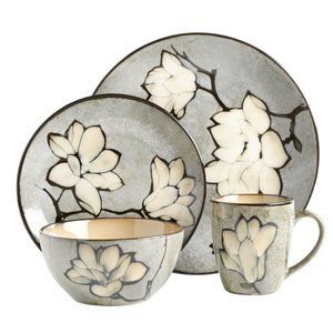 GE DAKARI 16 PC Dinnerware Set, Stoneware